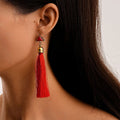 Wholesale Trendy Woman Girl Long Tassel Earrings Bohemian