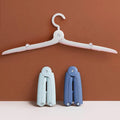 Multifunctional Travel Folding Use Anti Slip Clothing Drying Rack Plastic Travel Foldable Clothes Hanger