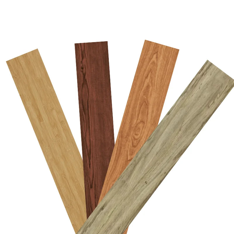 ECO Wood Grain Parquet Effect Glue Down Wooden Vinyl Planks Tile PVC LVT Floor for House