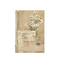 100Sheets/Pack Material Book Unlock a Rose Series Retro English Flower Photo Frame DIY Notebook Mosaic Stickers 5