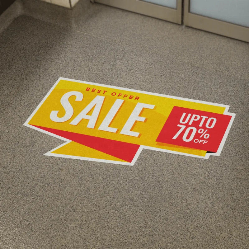 Custom Durable Pvc Vinyl Advertising Promotion Activity Floor Sticker for Shopping Mall