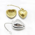 Dawneast Modern 1.5 Inch Heart-Shape Portable Eco-Friendly Tea Ball Stainless Steel Infuser Metal Strainer Filters for Home Tea