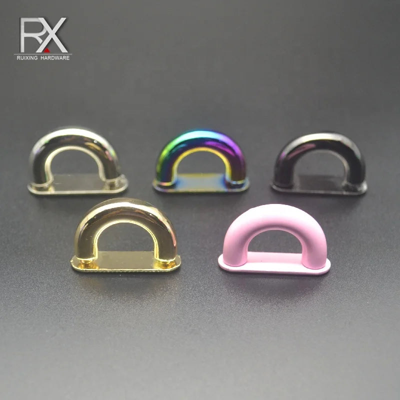 Customized Metal Arch Buckle Zinc Alloy Buckle Decorative Bag Prats U Ring Hardware Accessories Handbag Arch Bridge Strap Handle