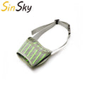 SinSky Puppy Muzzle Nylon Soft Mesh Breathable Adjustable Loop Muzzle Reflective Dog Muzzles for Biting Barking and Chewing