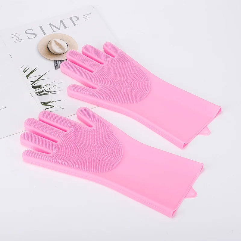 New Product Ideas 2023 Silicone Dishwasher Waterproof and Anti Slip Multifunctional Kitchen Cleaning Tool Opp Bag 80 Winter Tool