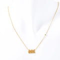 G2368 18K Gold PVD Plated Stainless Steel Dainty Minimalist Zircon 111 Angel Number Necklace Charms Pendant Jewelry Necklaces
