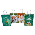 KUAIMA 16*8*22cm New Design Paper Bag Merry Christmas Gift Packaging Paper Bag With Handles for Christmas Party