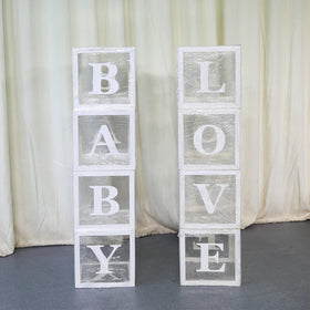 Lk20191025-3 Baby Shower Box Acrylic Party Decoration 8 Transparent Balloon Box Birthday Background