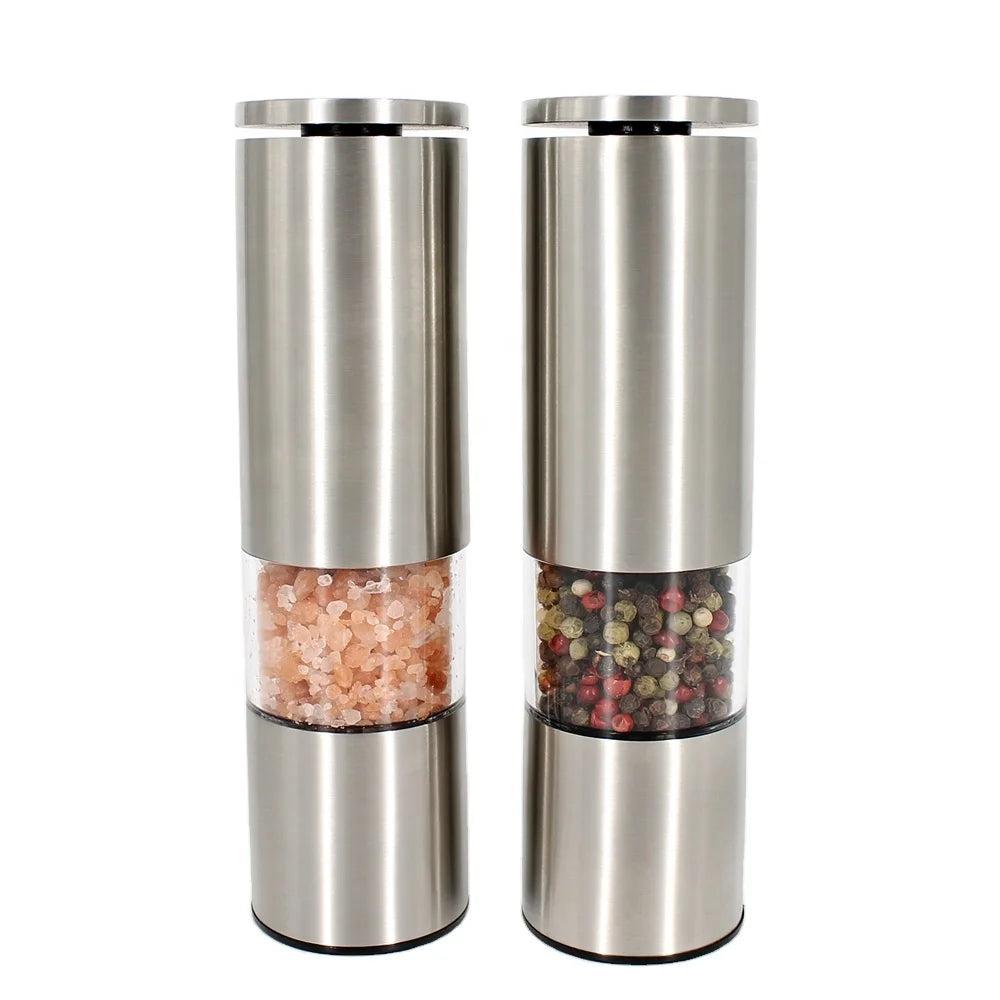 Good Quality Stainless Steel Pepper Grinding Bottle Manual Salt and Pepper Grinder Mills for Kitchen