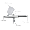 BT-131 Copper 20cc/40cc Dual Action Gravity Feed Eco-Friendly Airbrush Kit-High Precision Makeup Nail Cake & Car Paint