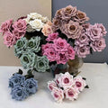Hot Sale 7 Heads Rose Bouquet Wedding Decoration Flowers Factory Direct Price Artificial Flower