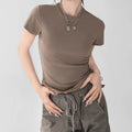 Wholesale Loungewear Women Quick-Drying Spandex T-Shirt Yoga Tee 220g Short Sleeves Custom Logo Causal Crop Tops
