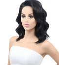 Black Deep Curly Lace Front Wig Short Bob Synthetic Heat Resistant Hair Natural Hairline Daily Use Protective Style