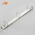 Rust-Proof Metal D-Ring Buckle 3-Hole A4 Perforated Document Paper Storage Binder Clip for Organizing and Clamping