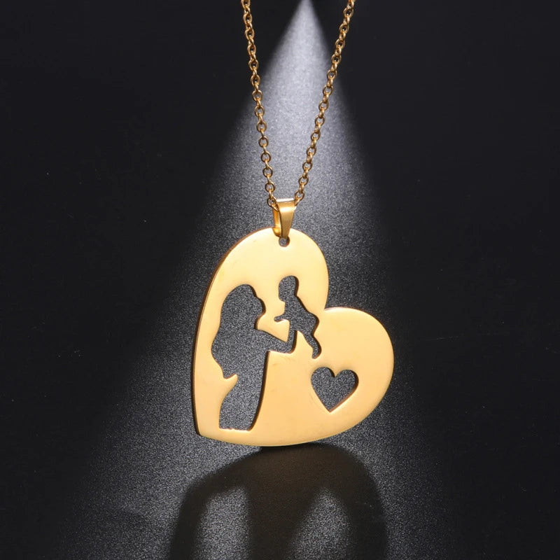 Lateefah OEM Mama Dia De La Madres Fashion Mothers Day Gifts Stainless Steel Jewelry Gold Plated Mom Necklaces