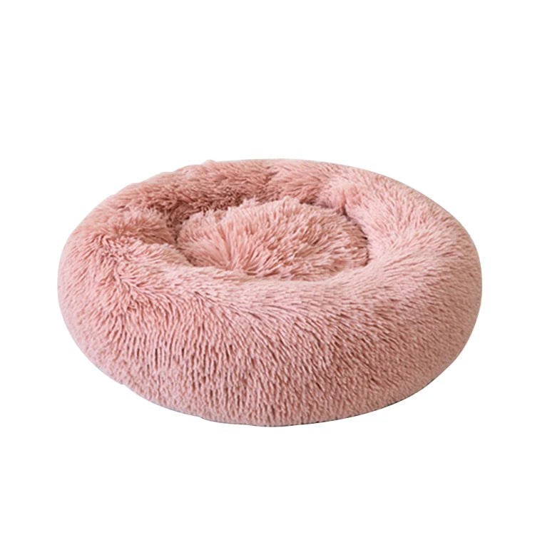 Plush Pet Litter Mat Donut Cat Round Pet Bed