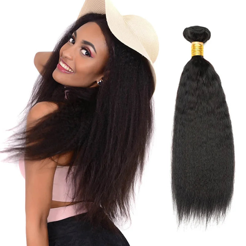 Wholesale 100% Real Human Hair Kinky Straight Hair Bundles Mink Brazilian Virgin Human Hair Bundles
