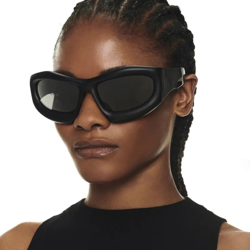 YTSLM246 2024 Wholesale New Y2K Sports Punk Sunglasses Women Designer Square Goggle Men Luxury Brand Sun Glasses Uv400 Fashion