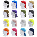 Custom Embroidery Print Logo Label Quick Dry Unisex Sports Motorcycle Helmet Liner Mesh Breathable Skull Bandanna Wave Cap Durag