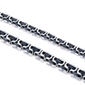 Steel Soldier Fashion Titanium Steel Wholesale Stereo Square Link Chain