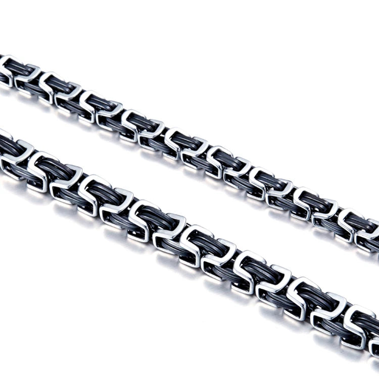 Steel Soldier Fashion Titanium Steel Wholesale Stereo Square Link Chain