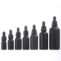 Cosmetics Serum Matte Black 5ml 10ml 15ml 20ml 30ml 50ml 100ml  Essential Oil Glass Dropper Bottle With Tamper Child Proof Cap