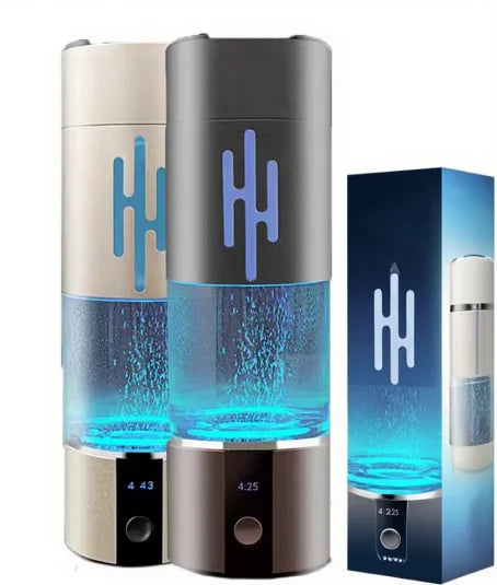 YenvQee   Rechargeable  6000PPB H2 Portable H2 Rich Hydrogen Water Bottle Spe/pem Rich Hydrogen Cup Water Generator