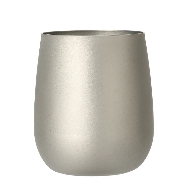 Titanium Camping Mug Pot Cup Double Wall 120ml /4.1fl.oz for Home Outdoor Camping Hiking Picnic Coffee Mug Camping Accessories