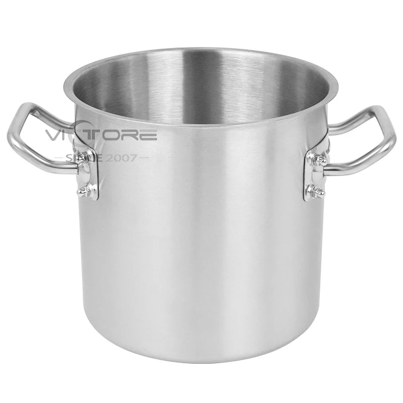 S/S 304/ S/S 201 Stainless Steel Triple-bottom Brew Pot Stock Pot With Lid