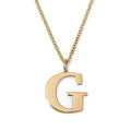 Milskye Classic Earrings Fine Jewelry for Women Brass 18k Gold Plated Initial Pendant Necklace