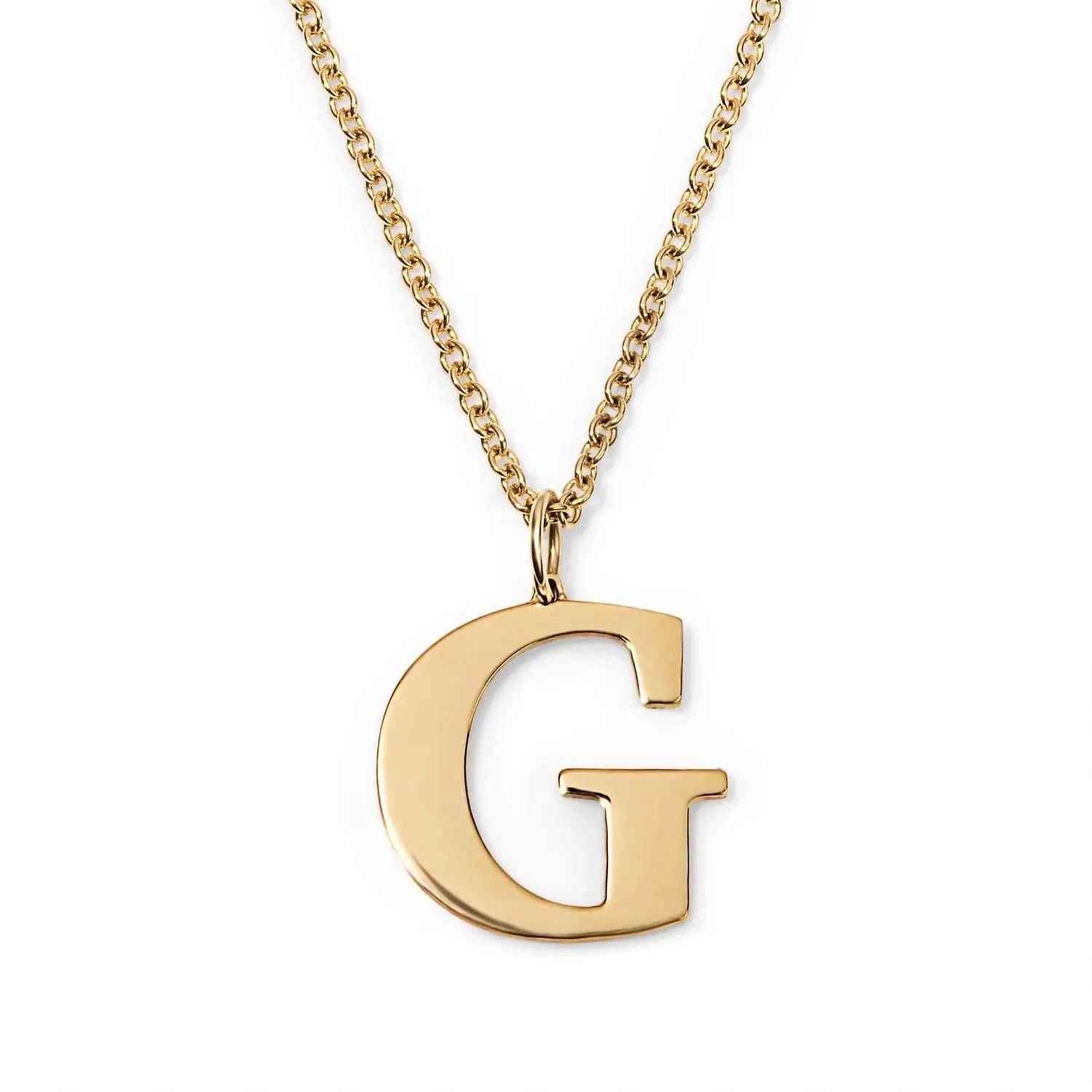 Milskye Classic Earrings Fine Jewelry for Women Brass 18k Gold Plated Initial Pendant Necklace