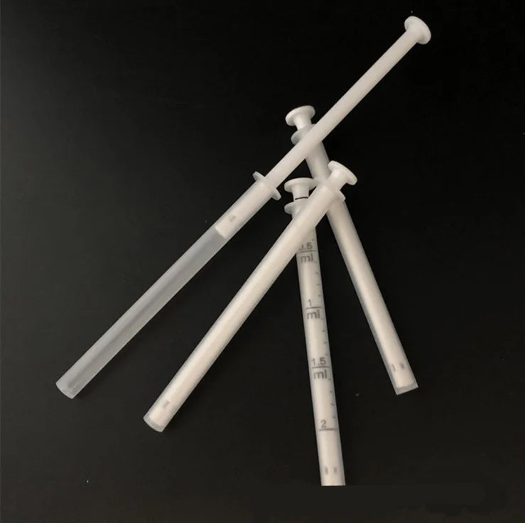 2ml Slim Plastic Syringe Without Needle Plastic Tube for Medicine Feeding Cosmetic Refilling Essential Oil