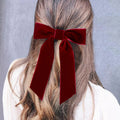Fashion Women Winter Hair Accessories New Simples Korean Velvet French Barrette Spring Big Knot Bow Hair Clips
