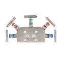 1/4 NPT High Pressure Female Gauge Valve Instrument 5 Way Manifolds Valve