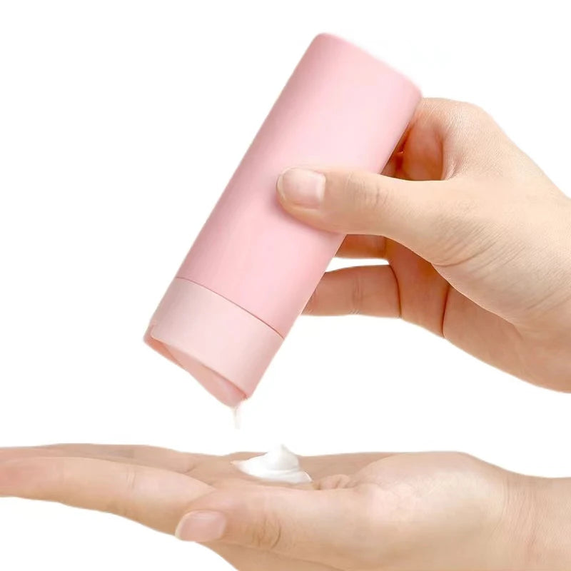 Sunscreen Cream Squee Bottle 50ml 80ml 100ml Plastics PE Cosmetic Lotion Face Cream Travel Set Bottle