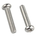 M1.2 M1.4 M1.6 M1.7 M2 M2.5 M3 M3.5 M4 Nickel Plated Cross Recessed Phillips Pan Round Head Machine Screw