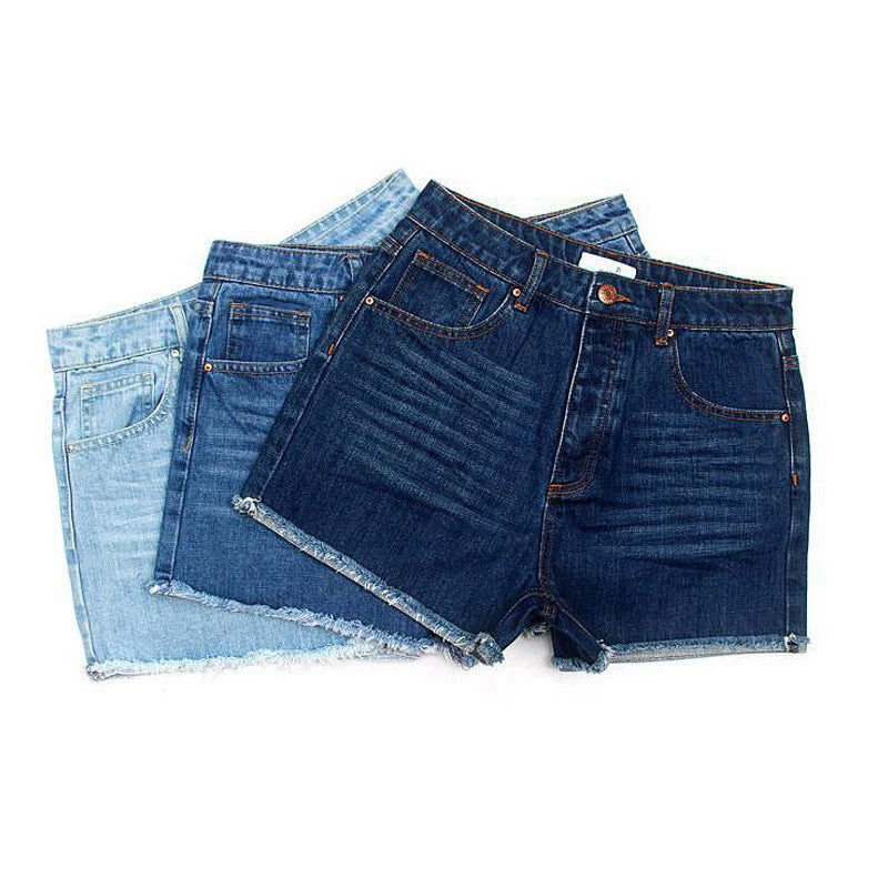 Factory Wholesale High-quality Fashion Design Casual Trousers Destroyed Denim Ripped Skinny Surplus Clearance Jeans Denim Shorts