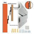 LENAW ALUMINIUM Modular Wall Mount Fixing Z Bar Hanger Mounting Clips System French Cleats for Mirror and Picture Hanging