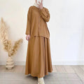 Wholesale Top and Skirt Set for Women Casual Shirt Set Ladies Islamic Clothing