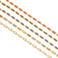 1Meter Stainless Steel 4.5mm Wide Small Steamed Bun Shaped Drop Oil Cuban Chains for Necklaces Bracelets Jewelry Accessories