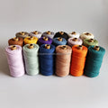 6MM 35COLORS Single Twist Macrame Cotton String Cord 55 Yards/roll