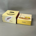 New Style square Birthday  Takeaway Disposable Food Package Custom Design for Small Middle Large Cake Paper Box