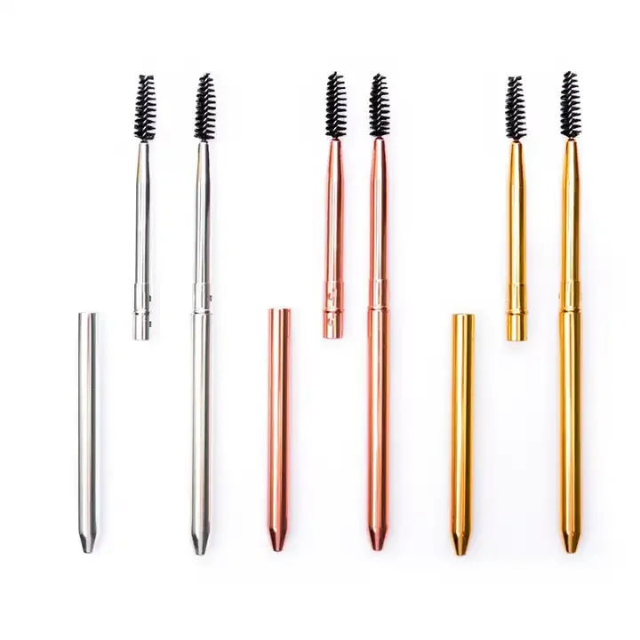 Tube Mascara Brush Rotating Mascara Wand Opp Bag Universal with Eyelash Applicator Brush Eye Brush