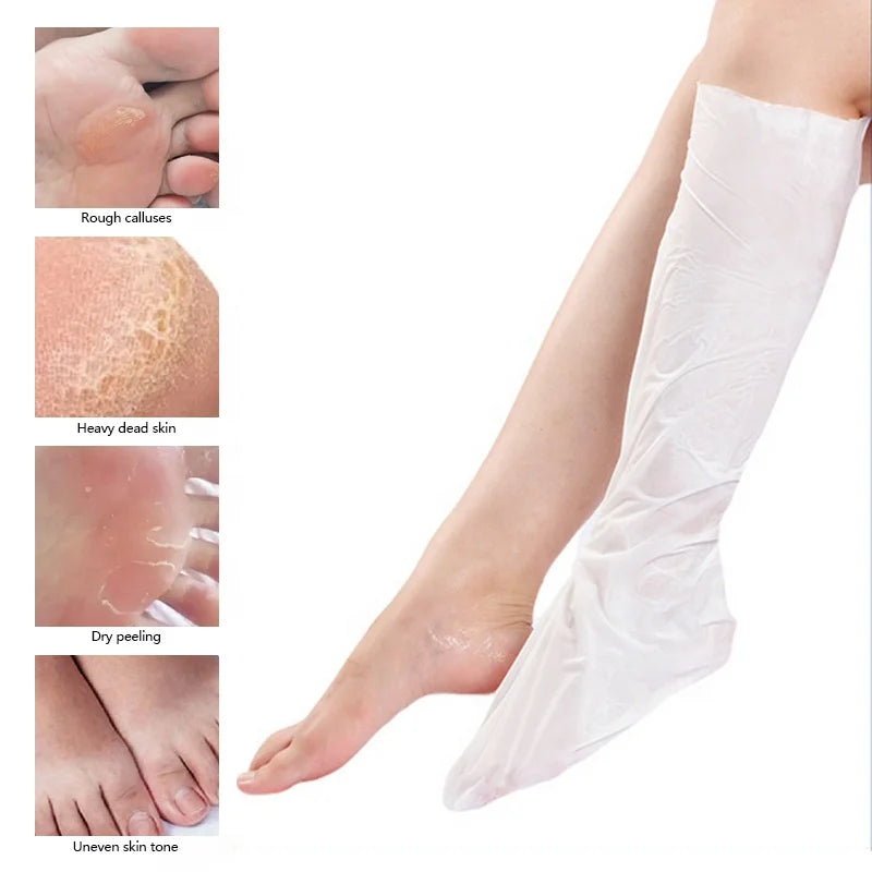 Long Leg Foot Mask 70cm Brightening Firming Hydrating Collagen Vegan Silicone-Free Cruelty-Free Private Label OEM Hyaluronic