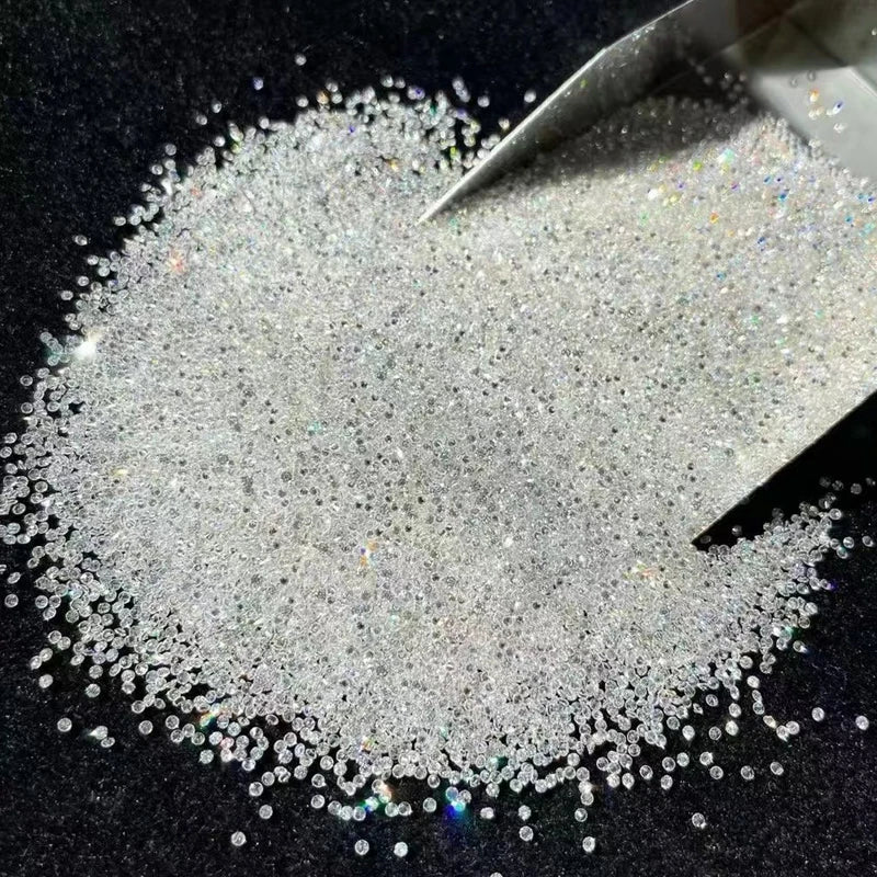 100% Lab Loose Diamond Stone DEF VVS 0.7-3mm Melee Real Diamond HPHT Lab Grown Diamond for Jewelry Making
