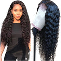 Factory Supplier Wholesale Raw Indian Virgin Deep Wave Human Hair 4X4 Lace Closure Wig for Black Women Pre Plucked Baby Hair