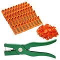 Farm Equipment Sheep Orange Ear Tag 001-100 Numbers Cattle Goat Ear Tag