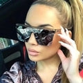 Hot Selling Fashion Big Frame One-piece Sunglasses for Women's Outdoor Beach Travel Sunglasses