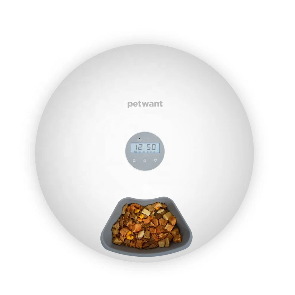 Environmentally Friendly PP Material 6 Separate the Plates Automatic Water Feeder Smart Dog Feeder