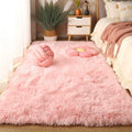 Modern Shaggy Fluffy Polyester Carpet Home Living Room Bedroom Dining Room Use Sofa Rugs Balcony Cloakroom PET Friendly Washable